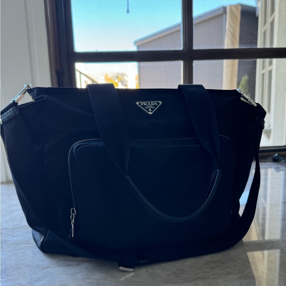 Prada Black Re-Nylon Diaper Bag